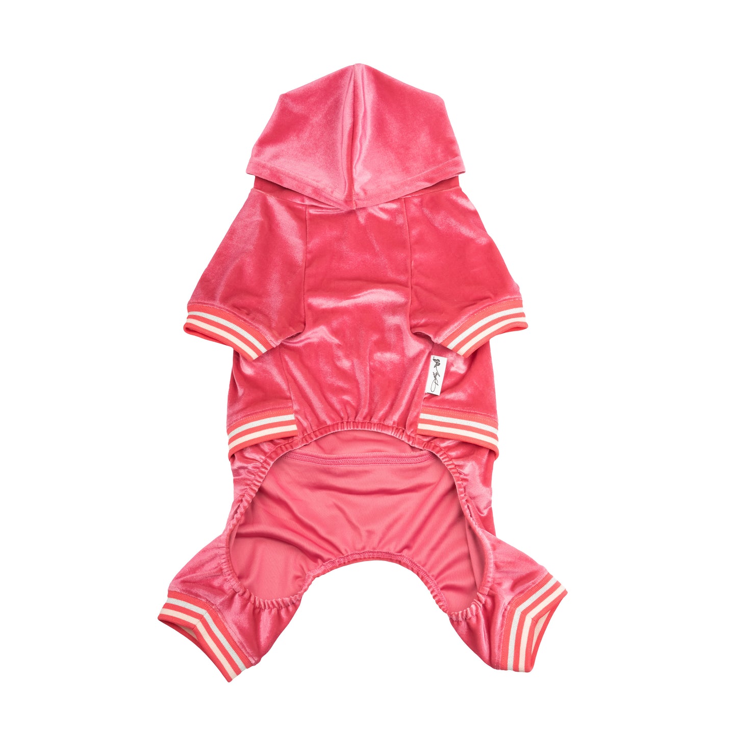 Dolly Rhinestone Pet Track Suit - Pink