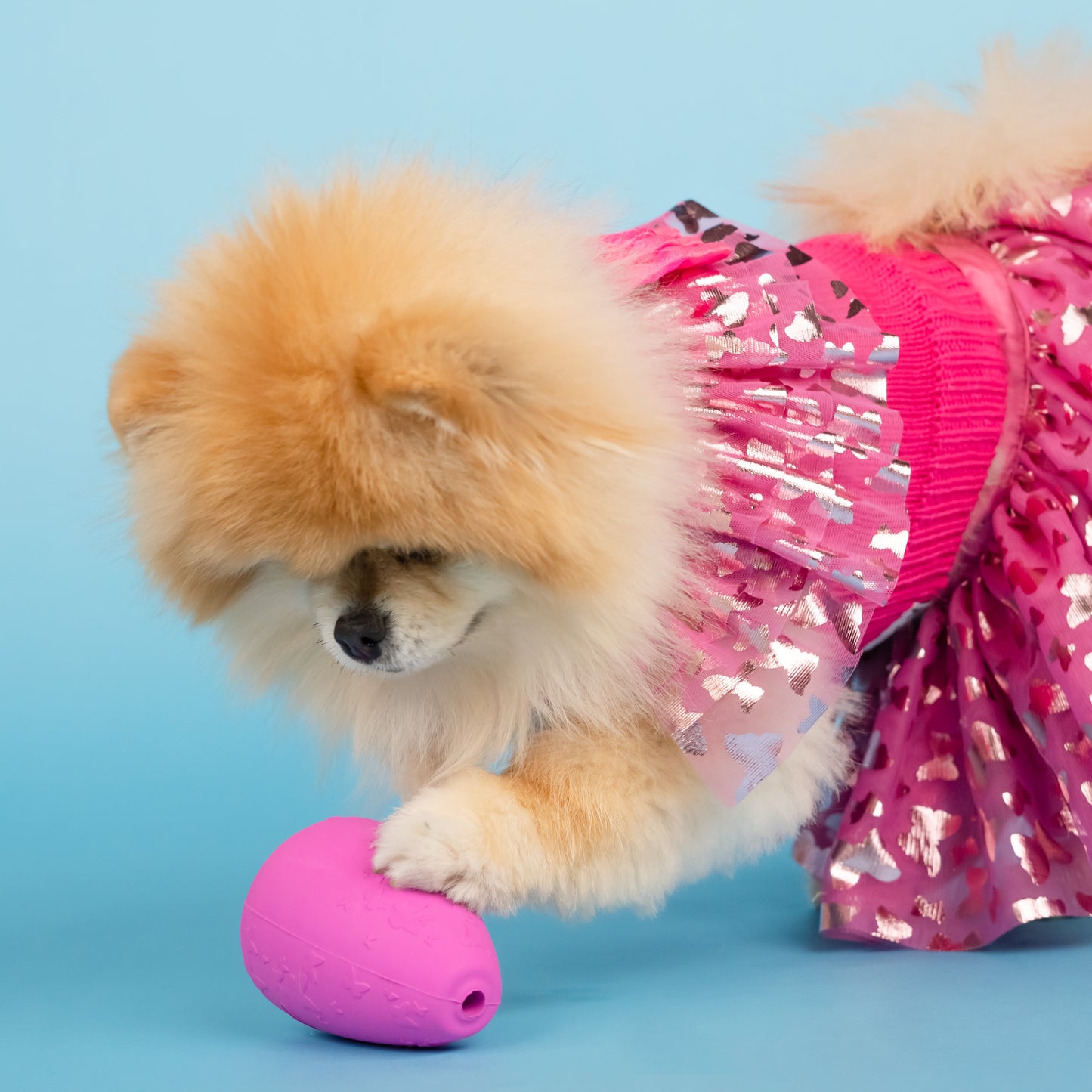 Dolly Ruffle Sweater and Skirt Set for Pets - Pink