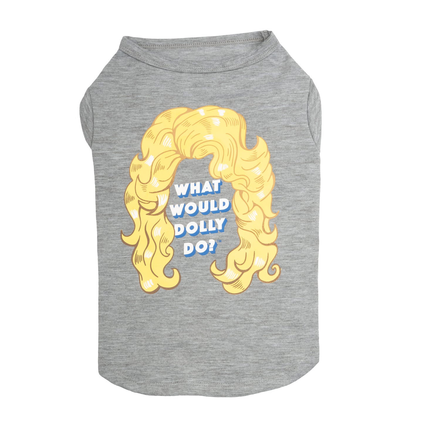 What Would Dolly Do Pet T-Shirt - Gray
