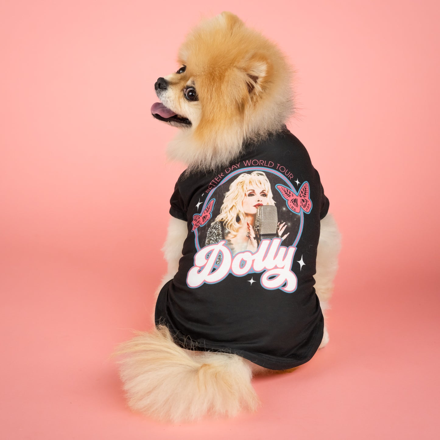 Better Days World Tour Pet T-Shirt - Black