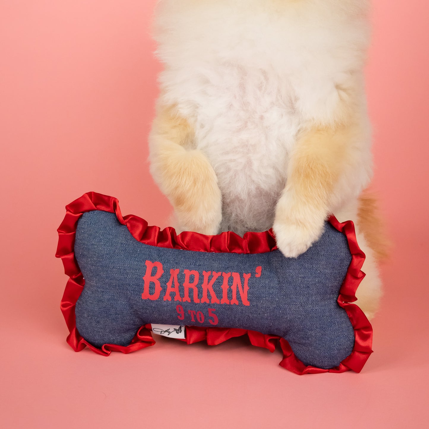 Barkin’ 9 to 5 Plush Bone Dog Toy