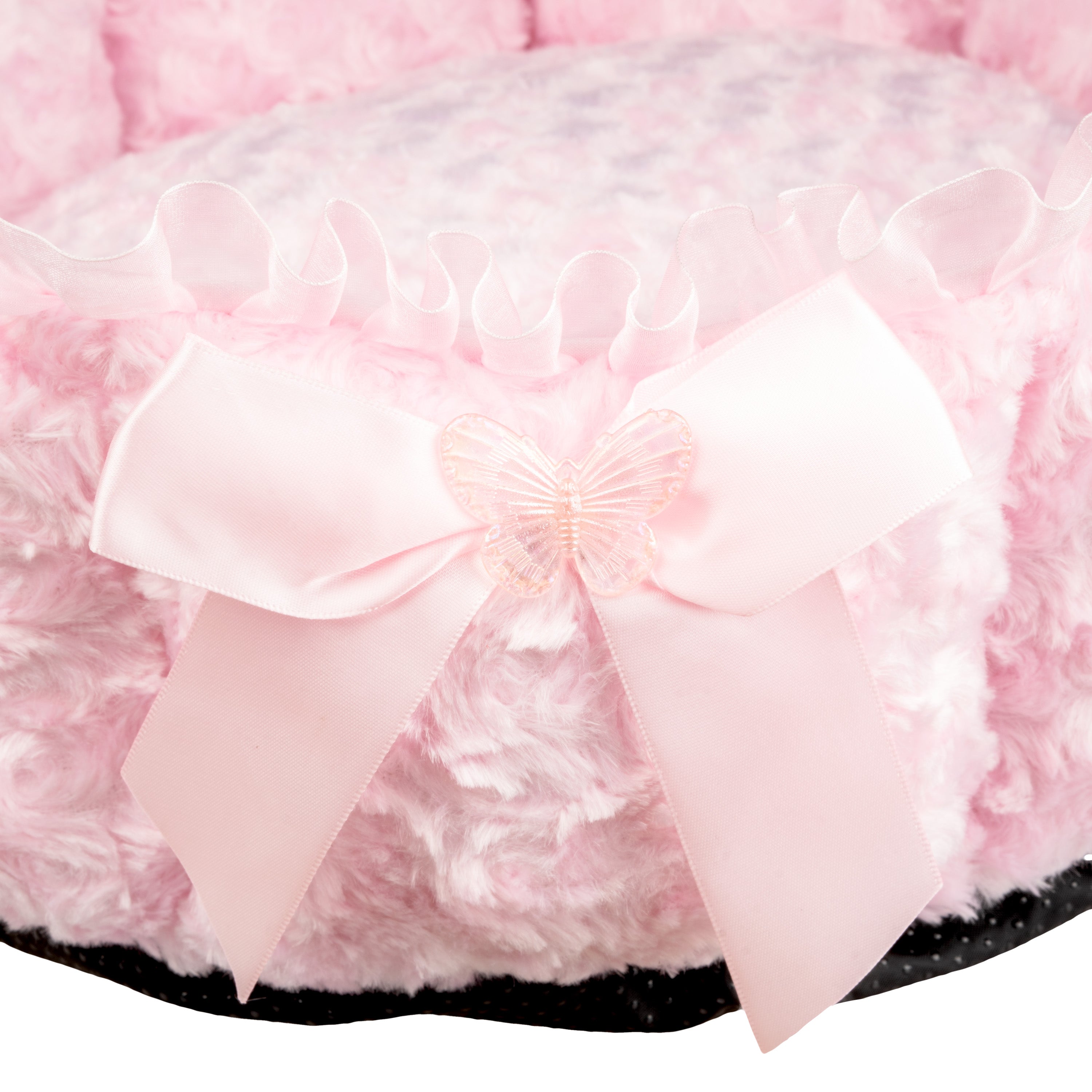 Pampered pet princess pink dog clearance bed