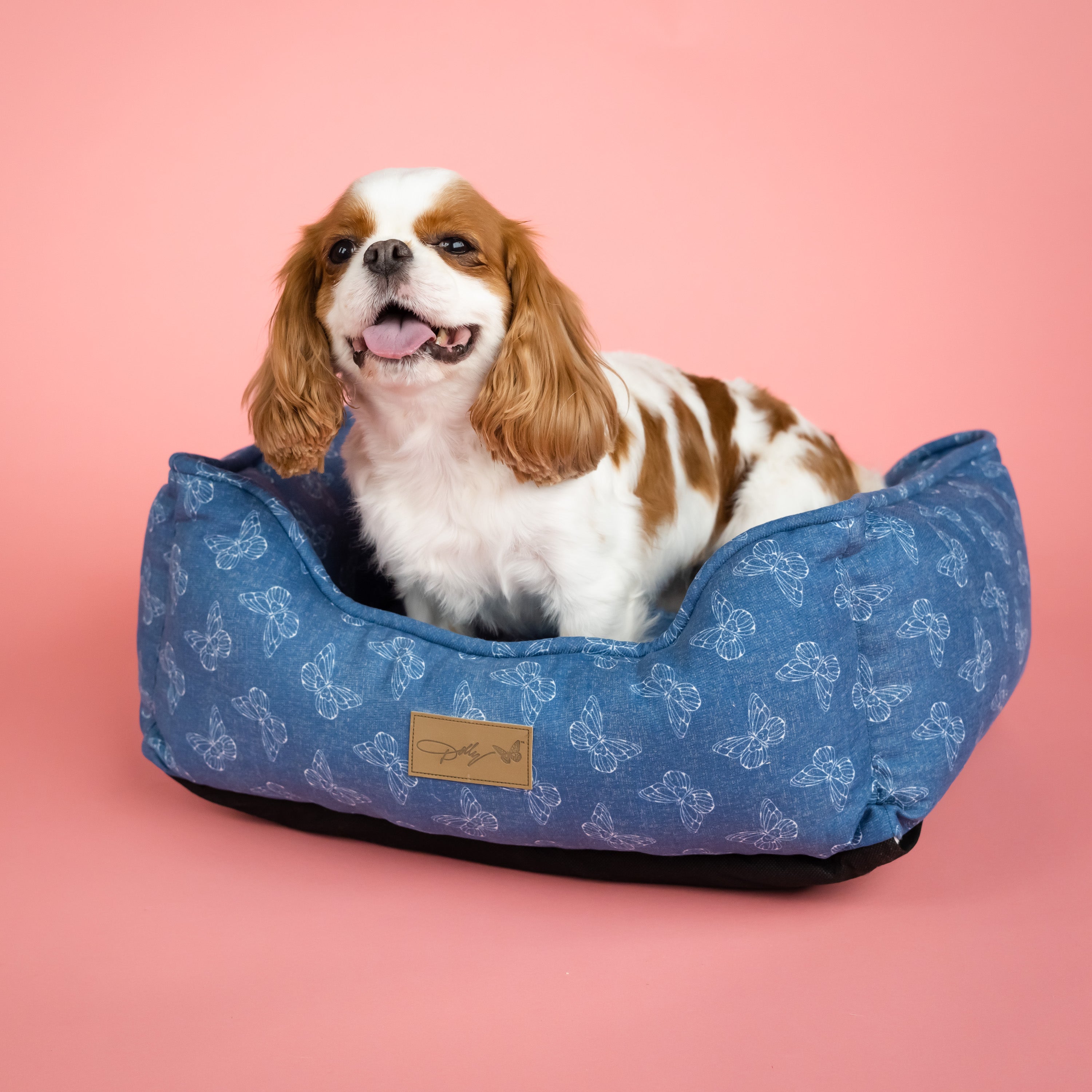 Rustic Denim Butterfly Cuddle Bed for Pets - Blue – Doggy Parton