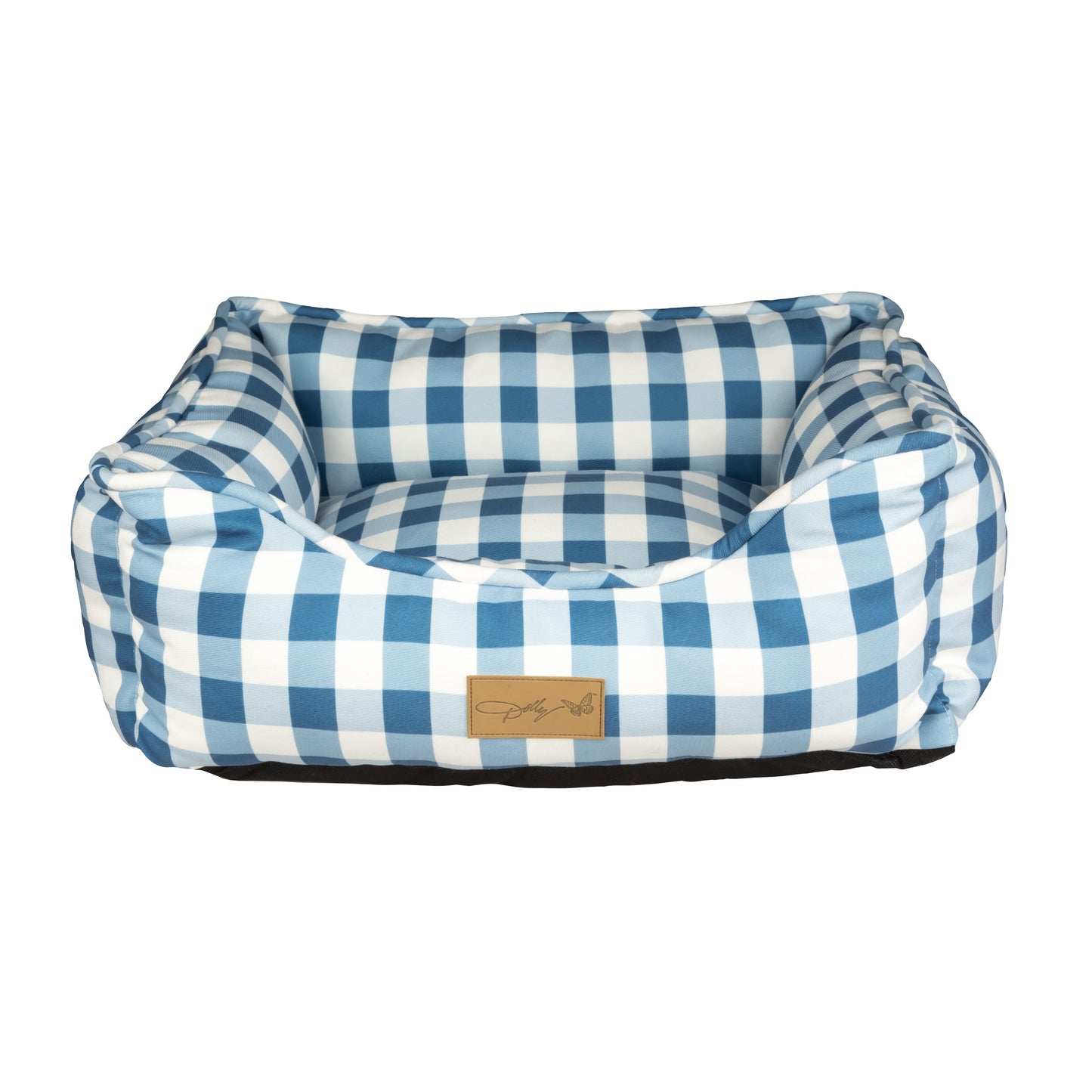 Buffalo Check Cuddle Bed for Pets - Blue