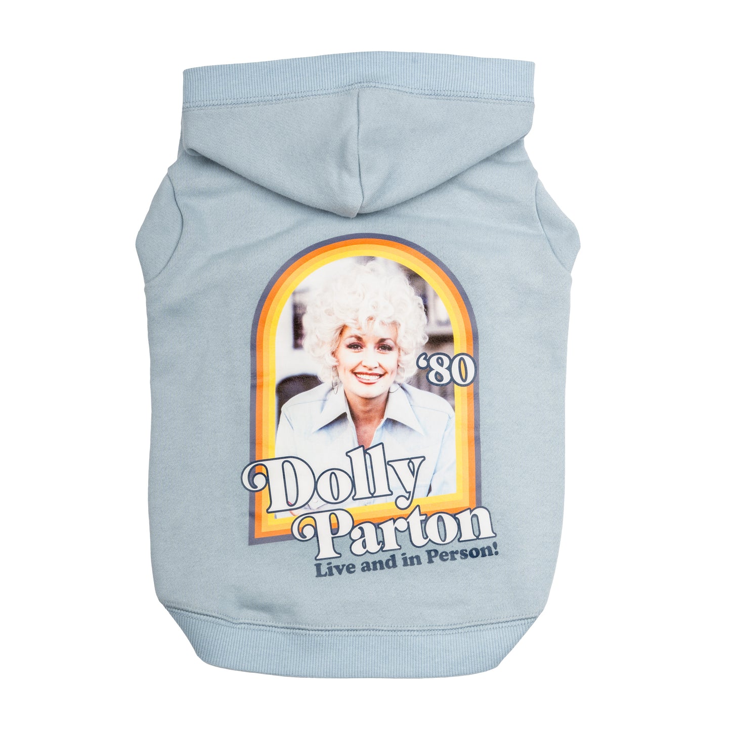 Dolly Parton Retro Pet Hoodie - Blue
