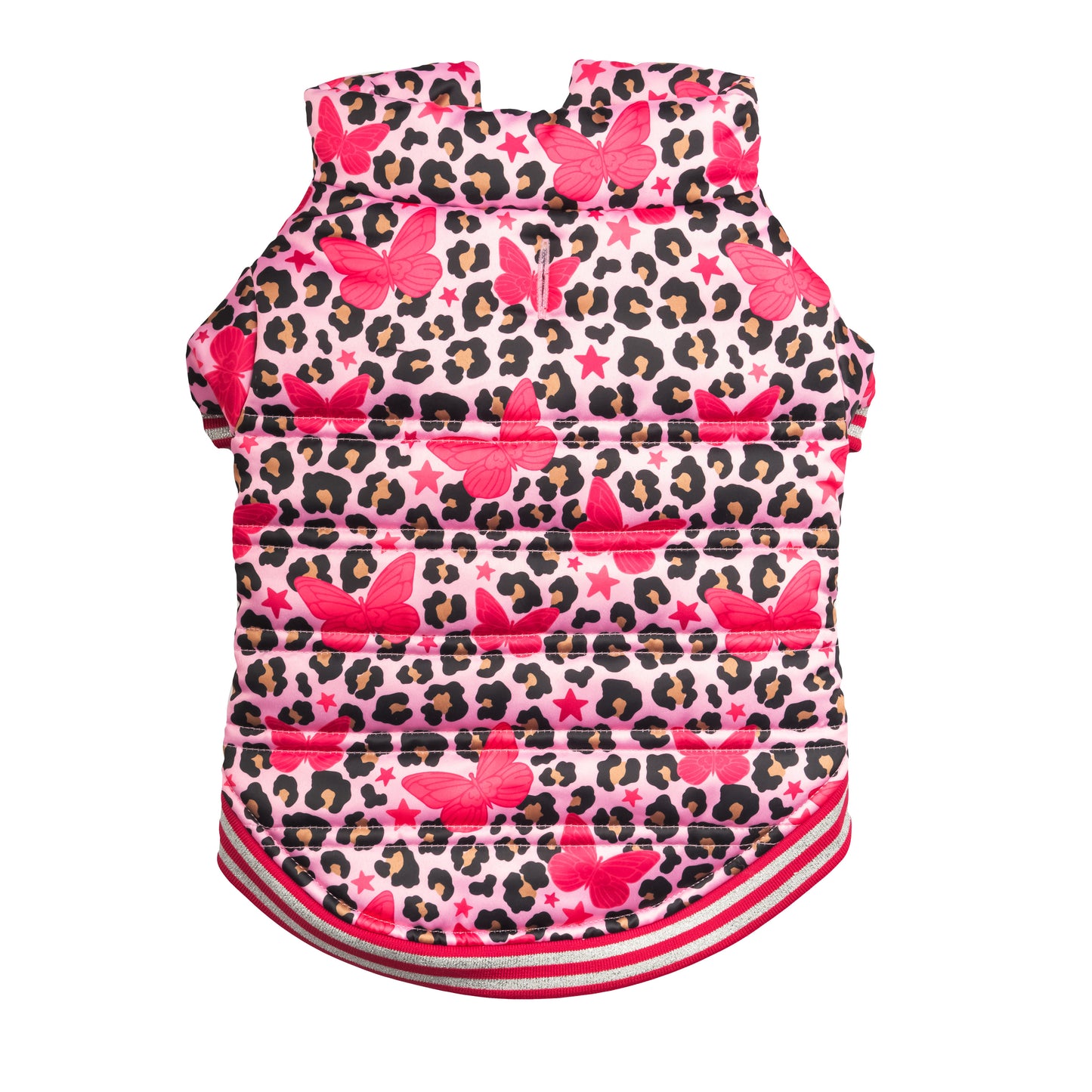 Dolly Butterfly Puffer Pet Jacket - Pink