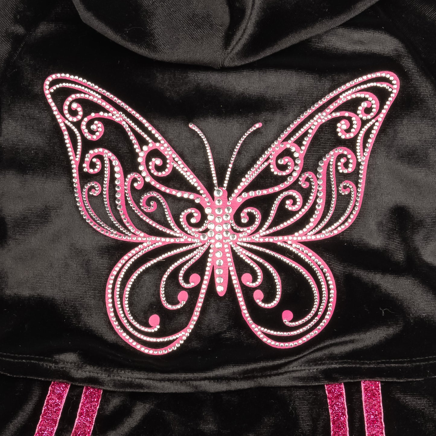 Dolly Sparkle Butterfly Pet Track Suit - Black