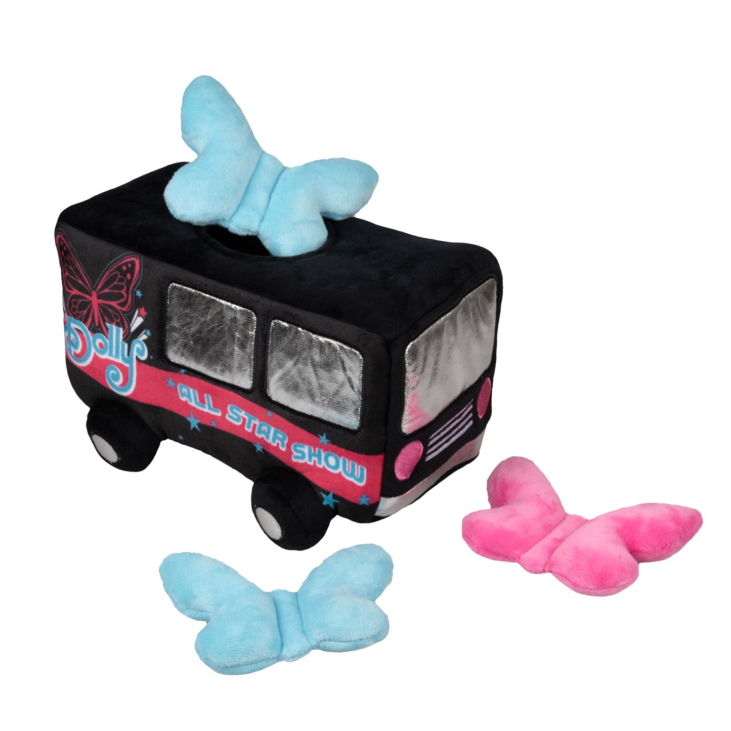 Dolly Tour Bus Hideaway Interactive Dog Toy