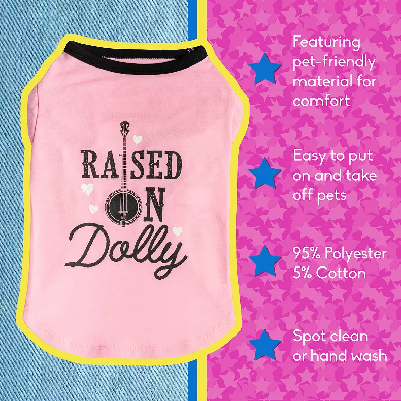 Raised On Dolly Pet T-Shirt - Pink