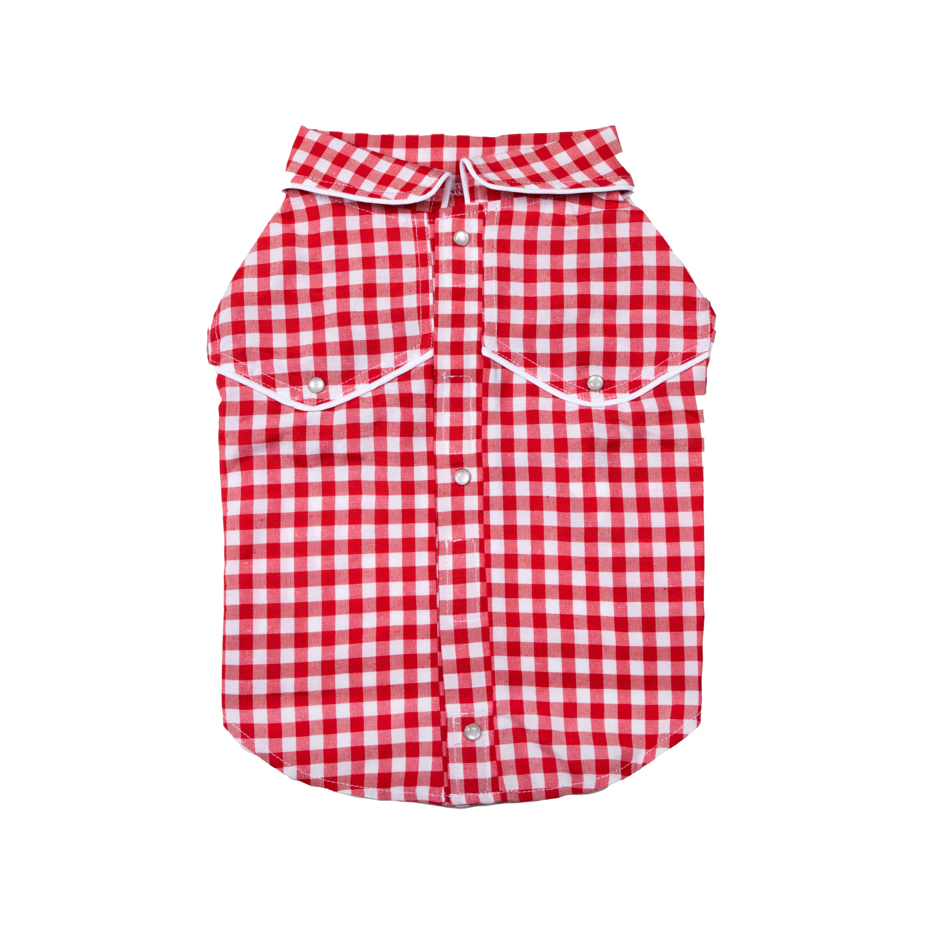 Gingham shirt red best sale